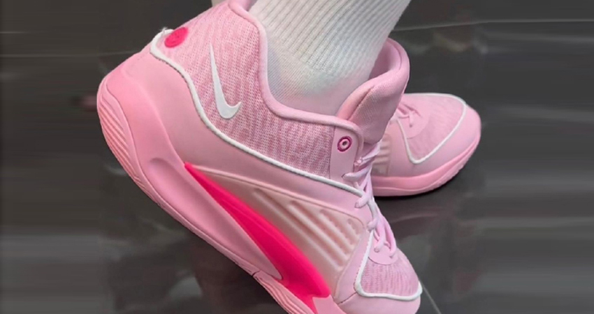 On Foot Images Of The Nike KD 16 ‘Aunt Pearl onfoot back corner