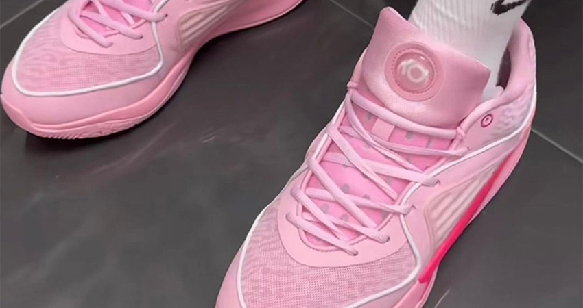 On Foot Images Of The Nike KD 16 ‘Aunt Pearl onfoot front up