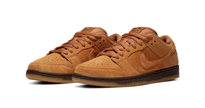 The Nike SB Dunk Low Wheat Makes A Comeback In Style front corner