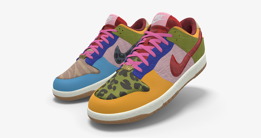 Unleash Your Creativity Customize Your Very Own What The Dunk on Nike By You liferstyle left front corner