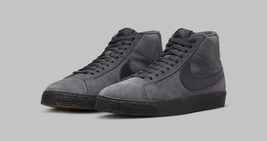 A Detailed Look At The Nike SB Blazer Mid ‘Anthracite front corner