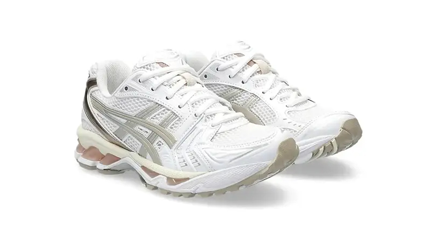 ASICS GEL Kayano 14 White Simply Taupe 1202A056 110 front corner 1