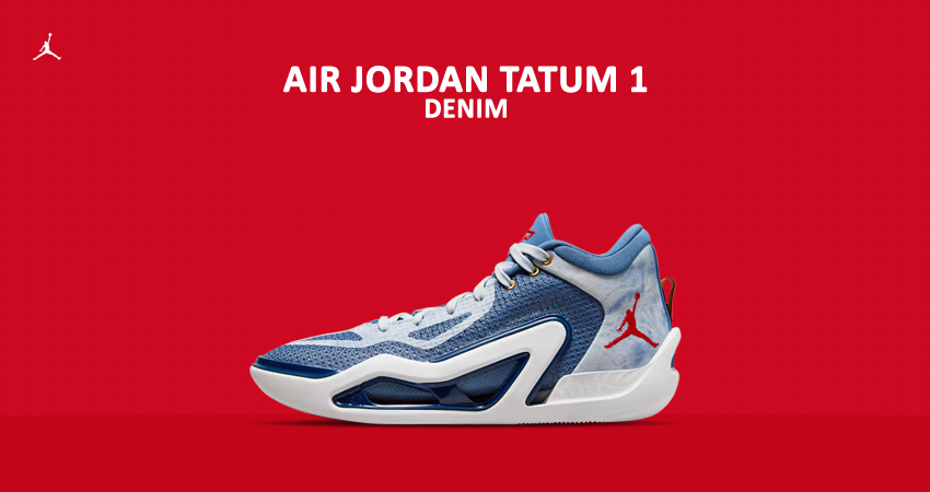 Feast Your Eyes On The Official Images Of The Jordan Tatum 1 ‘Denim featured image