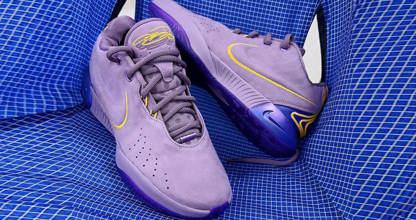 First Look Of The Nike LeBron 21 Violet Dust A Sneaker Sensation up