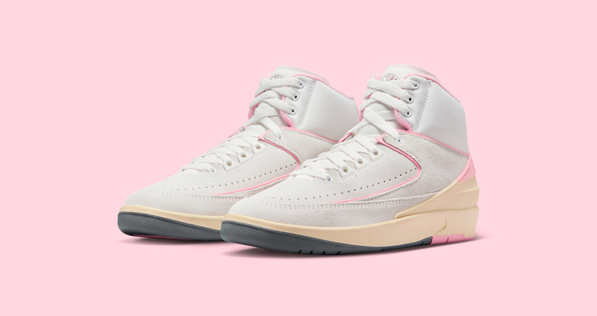 New Release Alert Womens Air Jordan 2 ‘Soft Pink Drop Details front corner