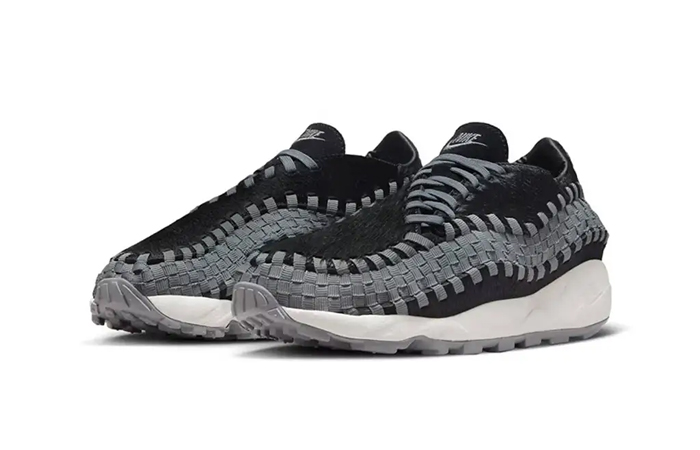 Nike Air Footscape Woven Black Grey FB1959 001 front corner