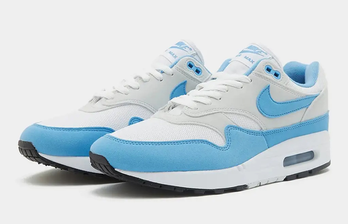 Nike Air Max 1 White University Blue FD9082 103 front corner