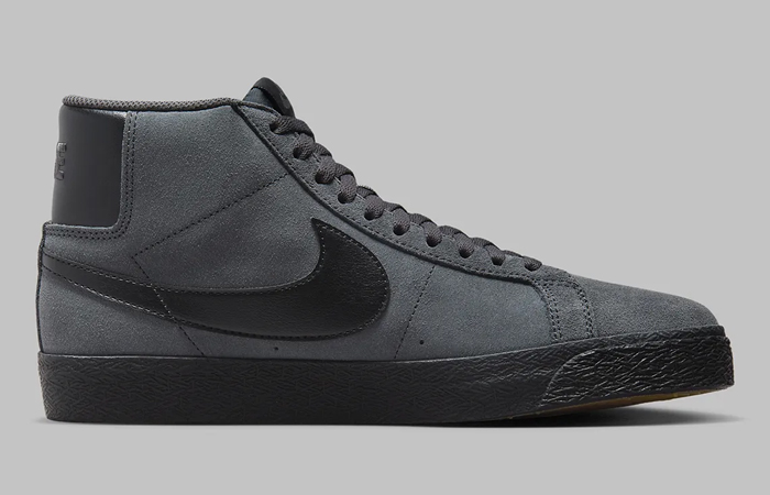 Nike SB Blazer Mid Anthracite Suede FD0731 001 right
