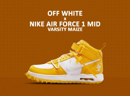 The Off-White™ x Nike Air Force 1 Mid SP Varsity Maize Gets Official  Release Date