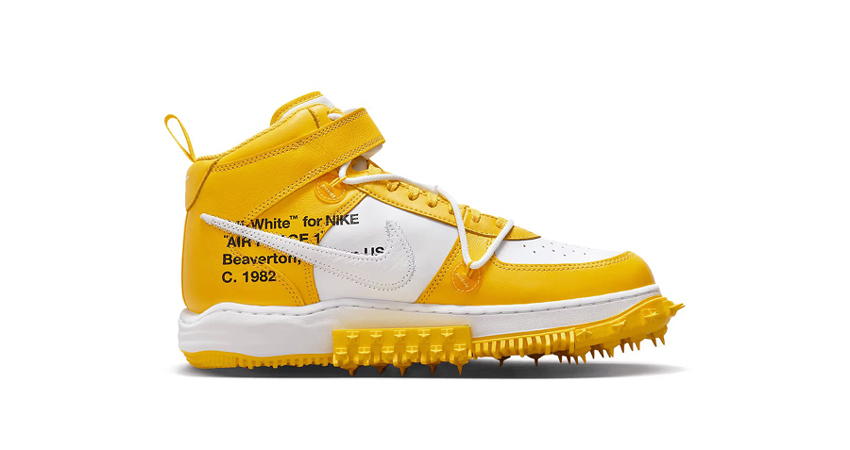 Off White™ x Nike Air Force 1 Mid SP Varsity Maize Drop Details right