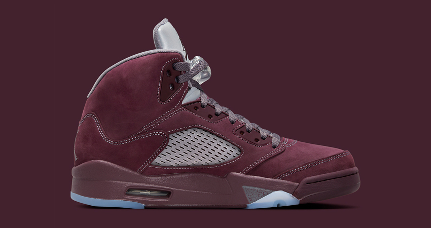 Official Images Of The Air Jordan 5 ‘Burgundy right