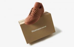 Pharrell x adidas Samba Humanrace Terracotta IE7290 lifestyle front corner