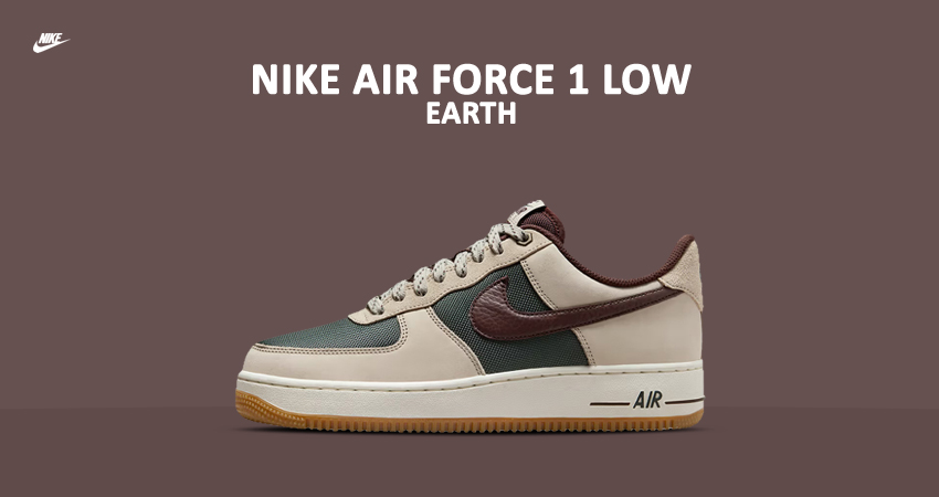 The New Nike Air Force 1 Low Adorns An Earthy Palette