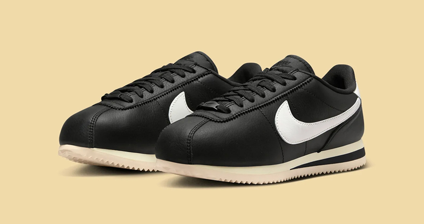 The Nike Cortez ‘72 ‘BlackCoconut Milk Is An Ultimate Sneakerheads Dream front corner