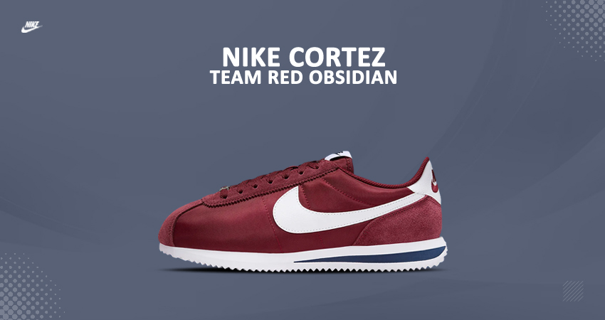 A Detailed Look At The Nike Cortez ‘Team Red/Obsidian’
