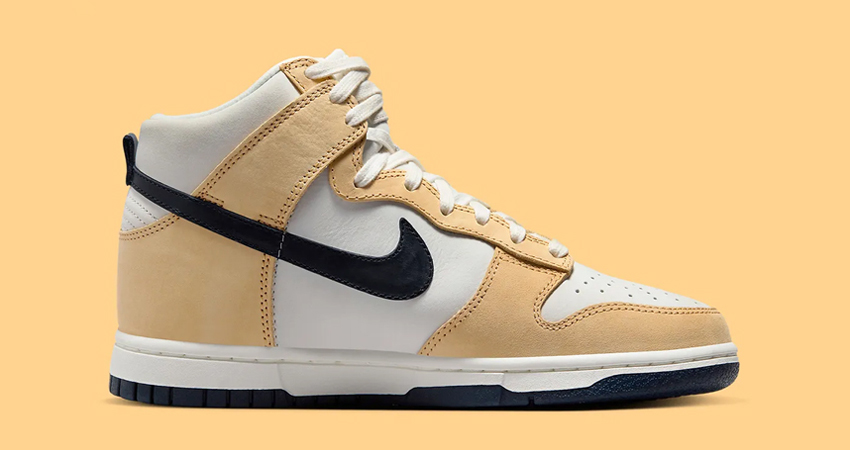 A Detailed Look At The Womens Exclusive Nike Dunk High ‘Gold Suede right