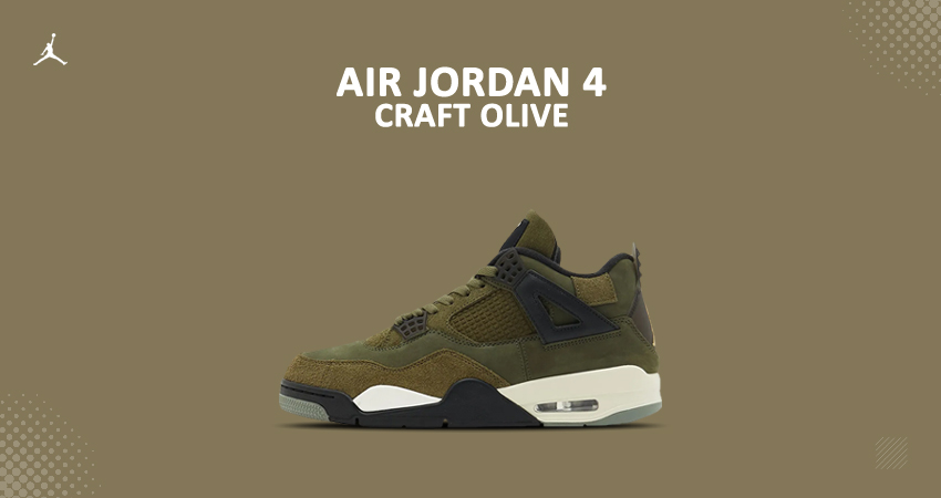 Air Jordan 4 SE Craft "Olive" Is Dropping Soon