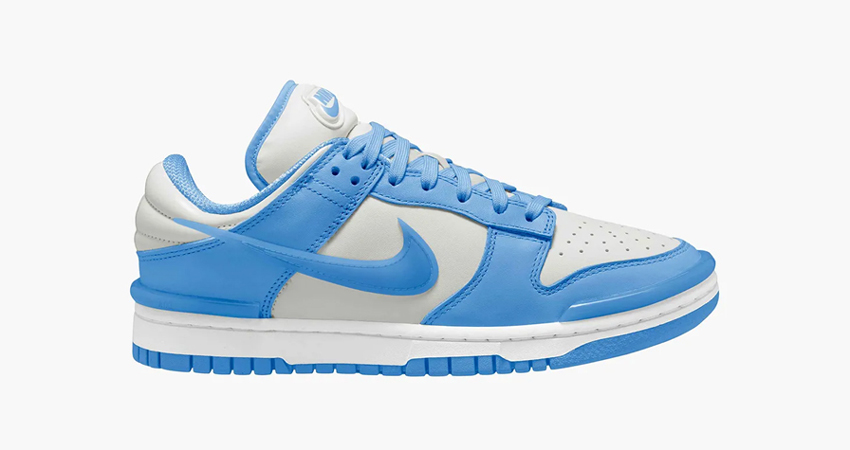 An early look at the Nike Dunk Low Twist University Blue right