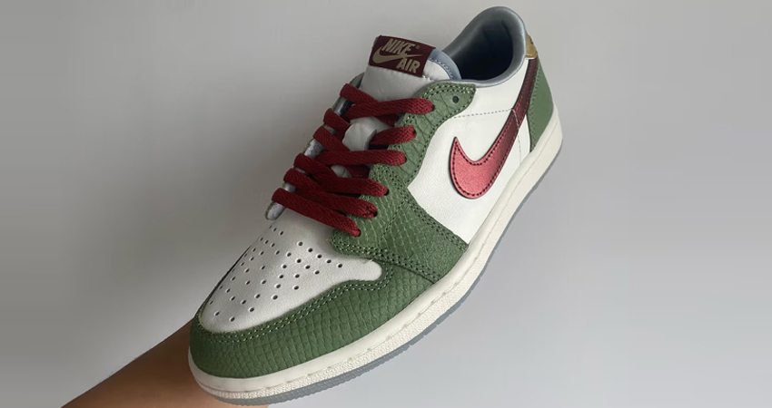 First Look Of Air Jordan 1 Low OG ‘Year Of The Dragon lifestyle front corner