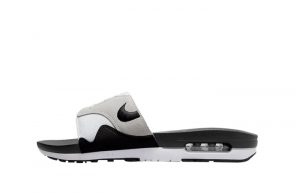 Nike Air Max 1 Slide White Black DH0295 102 featured image