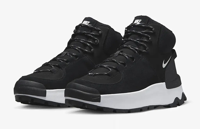 Nike City Classic Boots Black White DQ5601 001 front corner