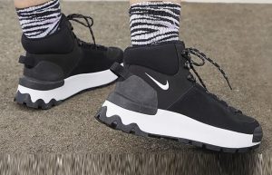 Nike City Classic Boots Black White DQ5601 001 onfoot back corner