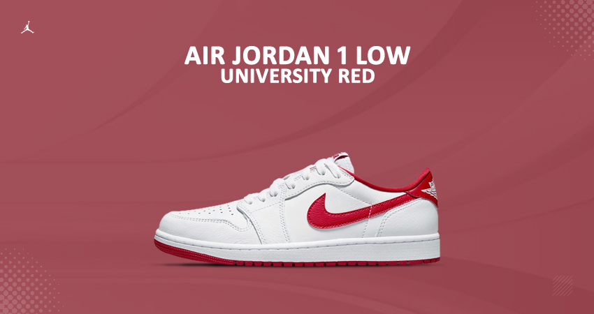Official Images Of The Air Jordan 1 Low OG ‘White/University Red’