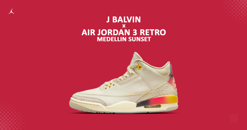 J Balvin x Nike Air Jordan 3 Medellin Sunset sneakers: Where to