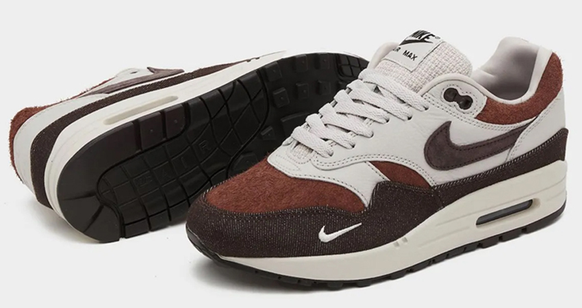 The size x Nike Air Max 1 Drops Soon lifestyle front corner down