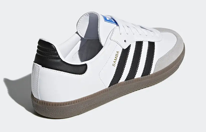 adidas Samba OG White Black Granite B75806 back corner