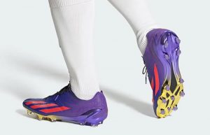 adidas X Crazyfast Salah Firm Ground Boots Purple Rush IF5817 onfoot back corner