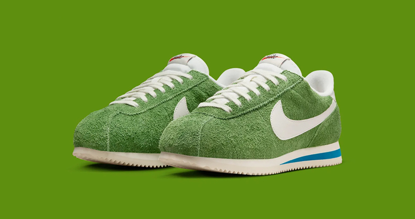 An Official Look At The Nike Cortez ‘Green Suede front corner