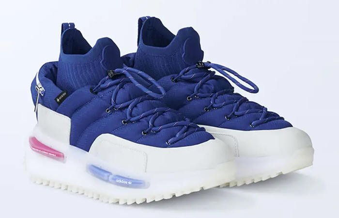 Moncler x adidas NMD S1 The Art of Exploration Blue IG3024 front corner