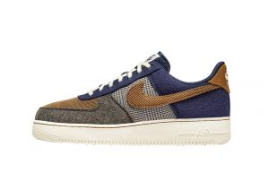 Nike Air Force 1 07 PRM Midnight Navy Brown FQ8744 410 featured image