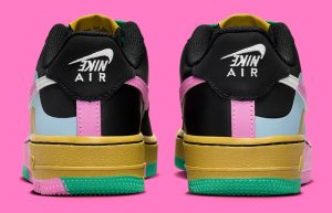 Nike Air Force 1 Low GS Black Multi FJ3288 001 back