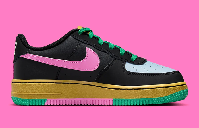 Nike Air Force 1 Low GS Black Multi FJ3288 001 right