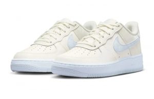 Nike Air Force 1 Low GS Pale Ivory Grey CT3839 110 front corner