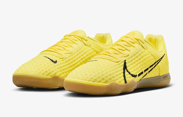 Nike React Gato Indoor Court Opti Yellow Gum CT0550 700 front corner