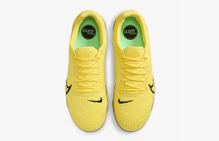 Nike React Gato Indoor Court Opti Yellow Gum CT0550 700 up