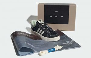 Song For The Mute x adidas Campus 80s Black ID4791 lifestyle front corner
