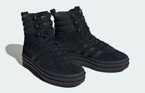 adidas Gazelle Bold Boot Core Black ID6983 front corner