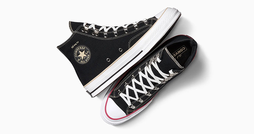 pgLang x Converse Chuck 70 Black White Red A06675C lifestyle up 1