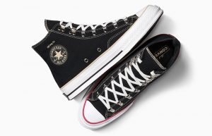 pgLang x Converse Chuck 70 Black White Red A06675C lifestyle up