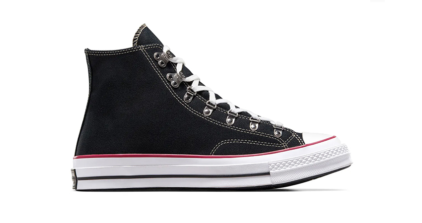 pgLang x Converse Chuck 70 Black White Red A06675C right 1