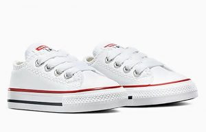 Converse Chuck Taylor Low Toddler Optical White 7J256C front corner