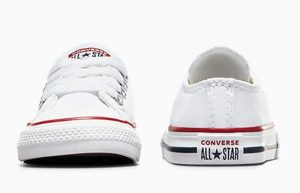 Converse Chuck Taylor Low Toddler Optical White 7J256C lifestyle front