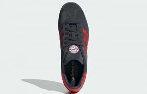FC Bayern Munich x adidas Gazelle Grey Red IE8501 up