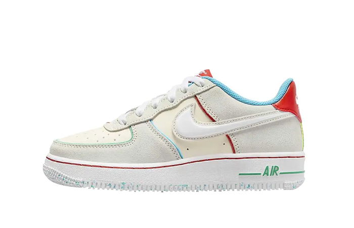 Nike Air Force 1 LV8 GS Holiday Cookies FQ8350 110 featured image