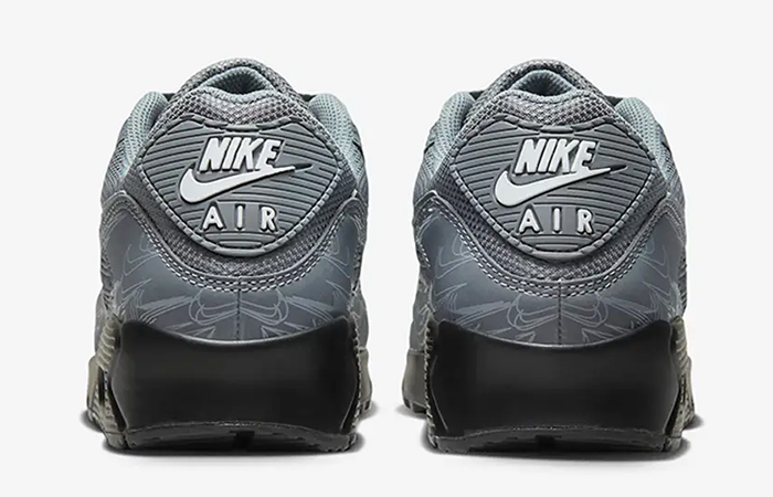 Nike Air Max 90 Reflective Grey Black DZ4504 002 back