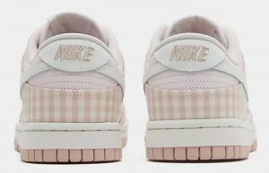 Nike Dunk Low Pink Gingham FB9881 600 back